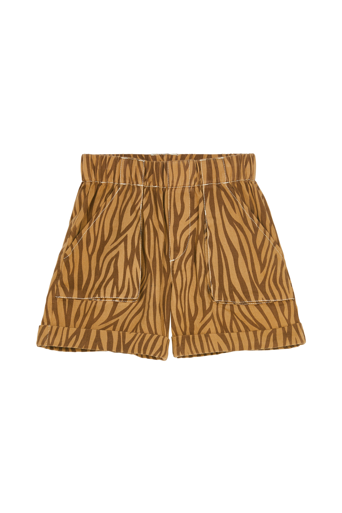 WEEK-END Biscuit Zebra - Elasticated Shorts | Women