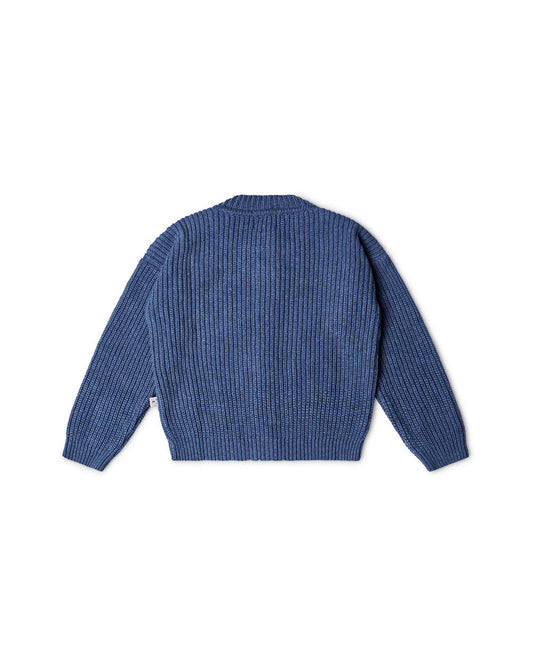Nico Cardigan Thunder Blue Knitwear Matona 