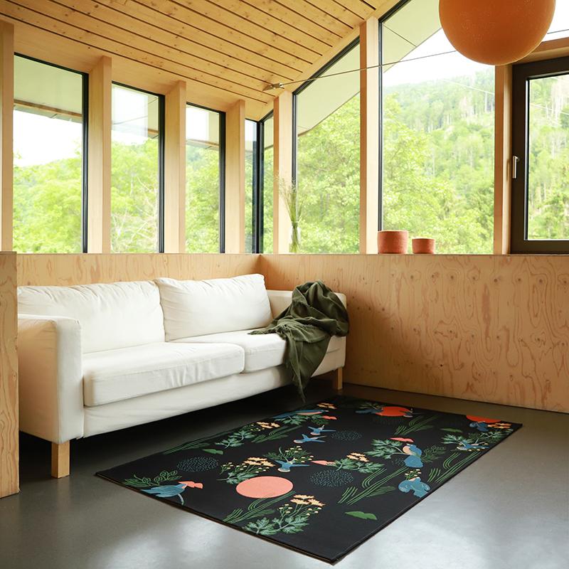 BLOOM floral print carpet