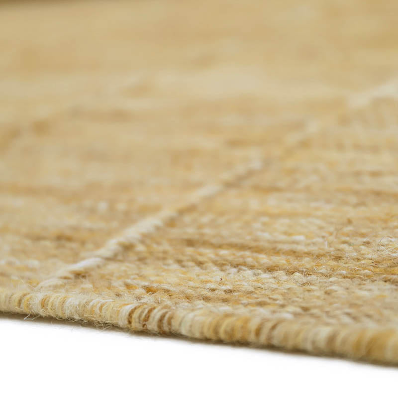 Lhena yellow brown L Contemporary wool carpet