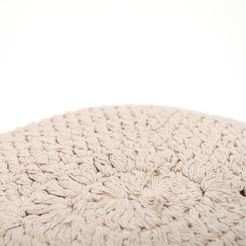 Plume Ecru Bohemian Crochet Cushion