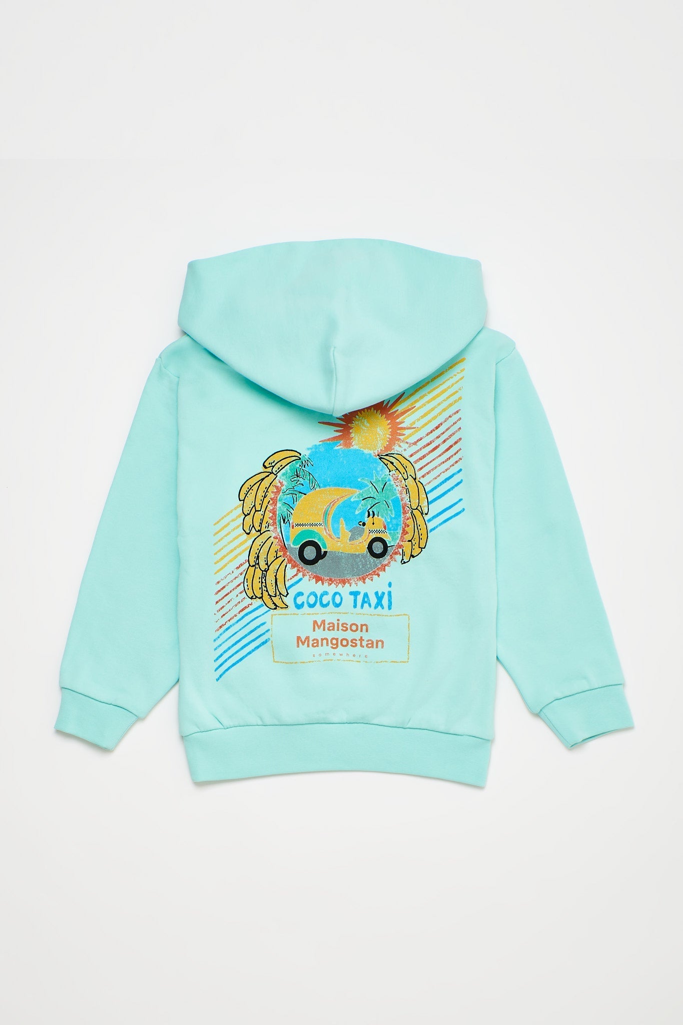 Coco Taxi Hoodie Acquamarine Sweatshirts Maison Mangostan 
