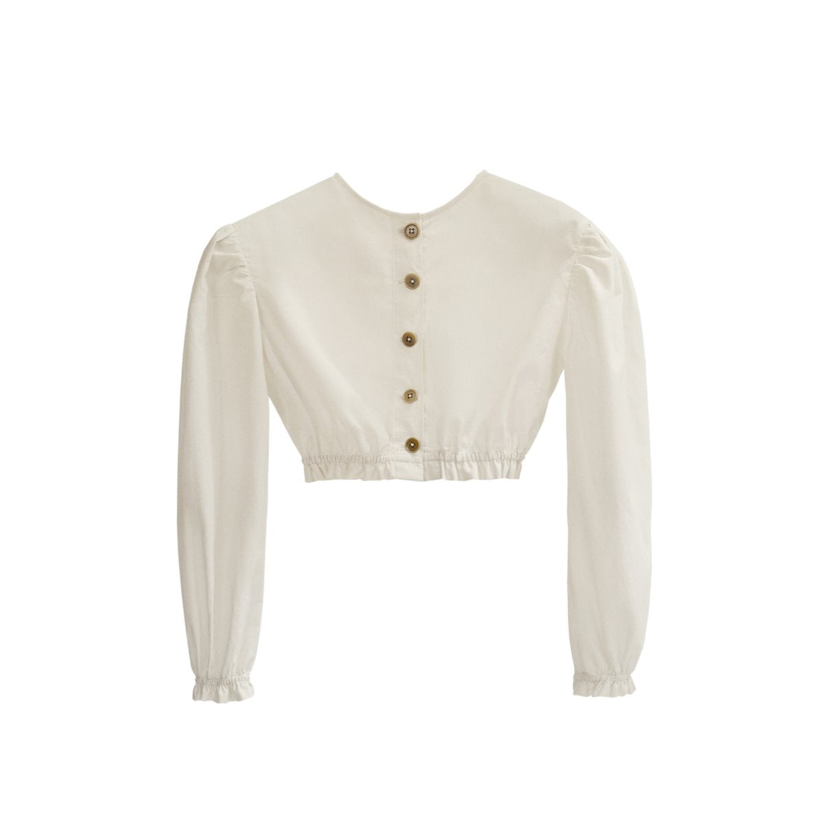 The Ginger Top - White Poplin Tops Five of us 
