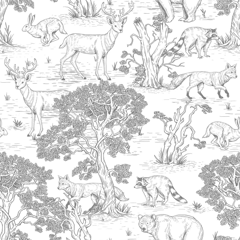 Animals White Wallpaper