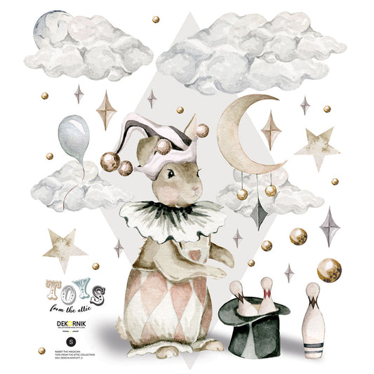 Rabbit the magician / Toys from the attic - S Wall Sticker