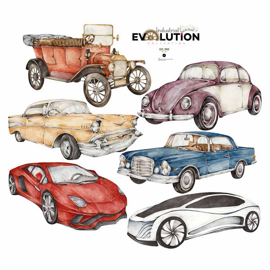 History of Cars / Industrial Evolution Wallpaper