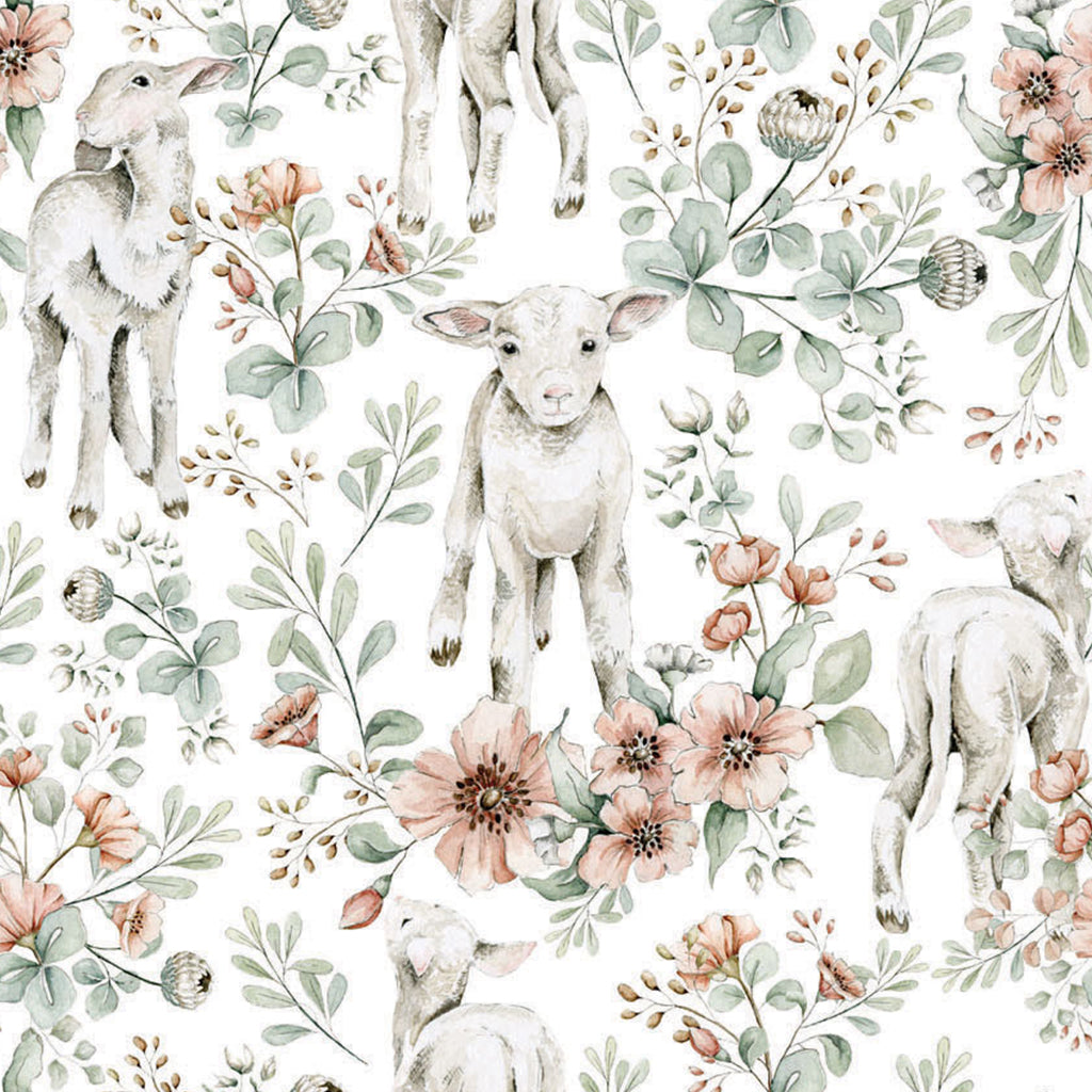 Little Lambs Wallpaper