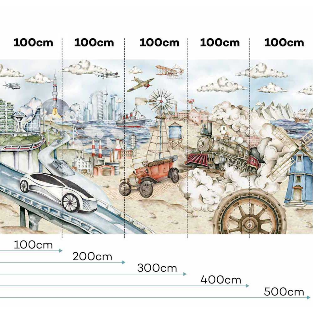 Industrial Evolution Wallpaper / From Future to Past - 500cm