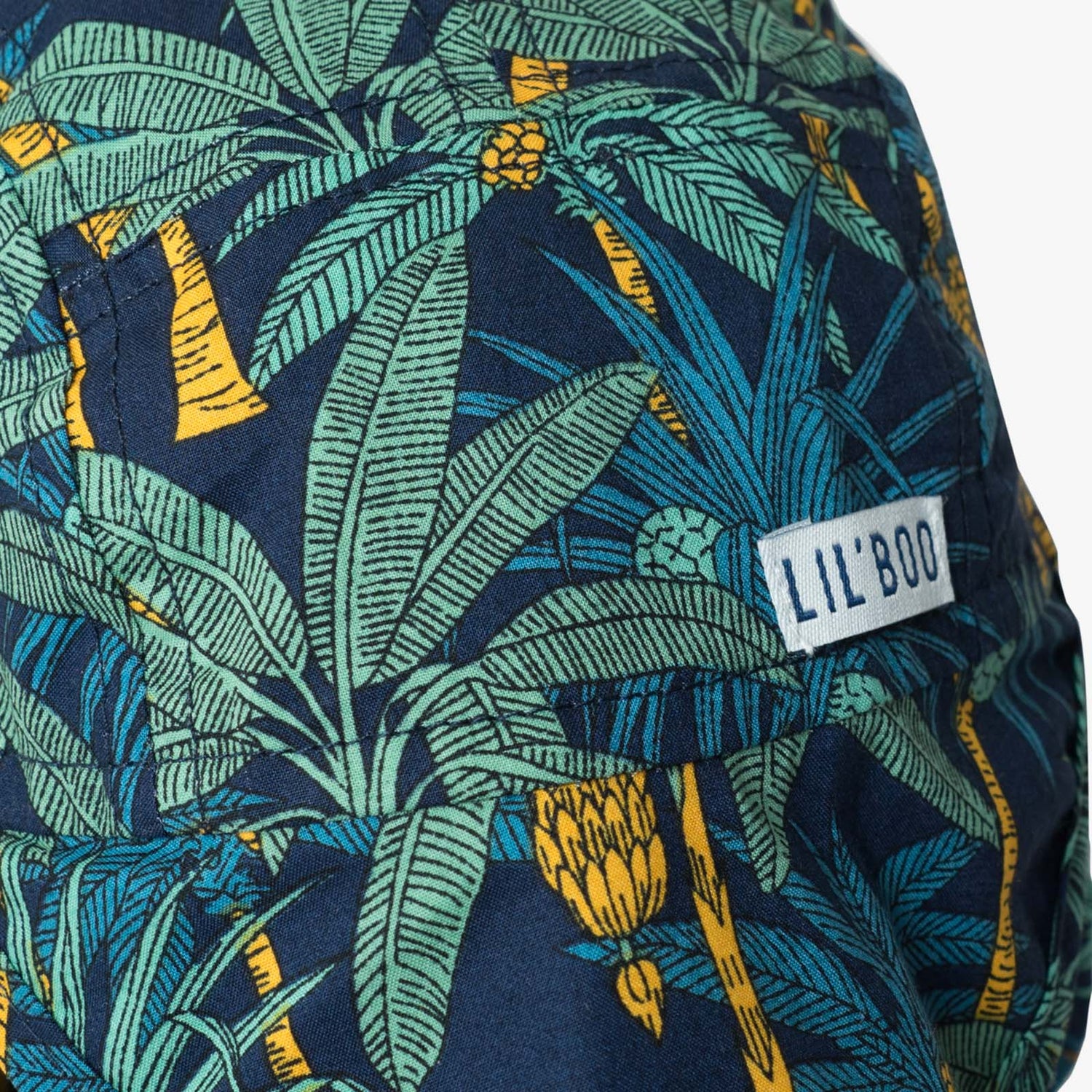 Soft Baby Sun Cap (UV) - Palm Tree Dark Hats & Bonnets Lil' Boo 