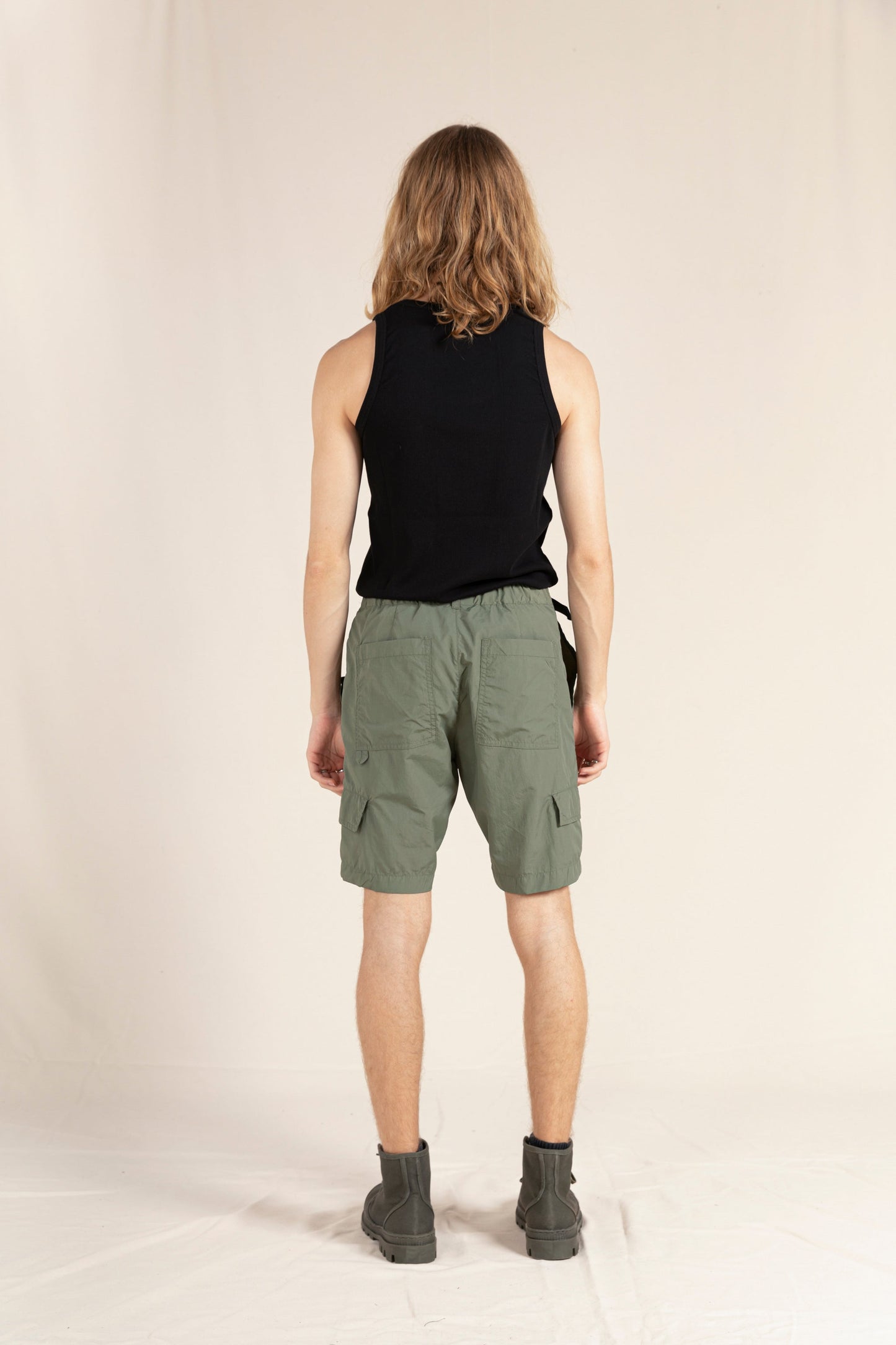 ALVIN Khaki  - Multi-pocket Bermuda Shorts
