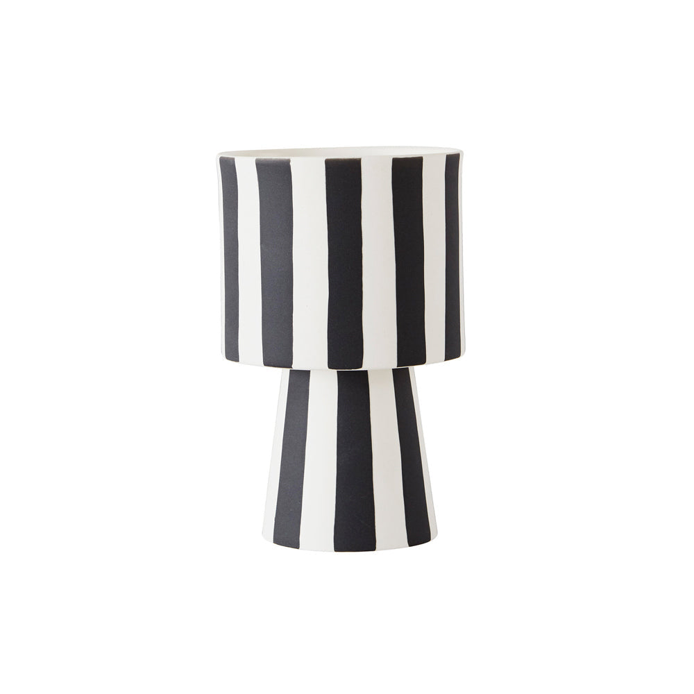Toppu Pot - Small - White / Black Vase OYOY 