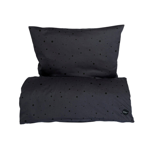 Dot Bedding - Junior - Anthracite / Black Bedding OYOY 