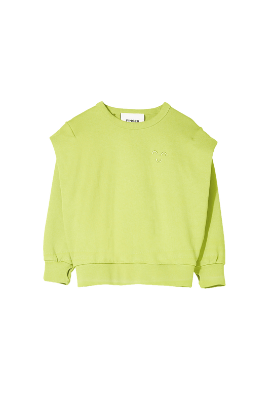 CARLY Lime - Rounded Effect Sweater