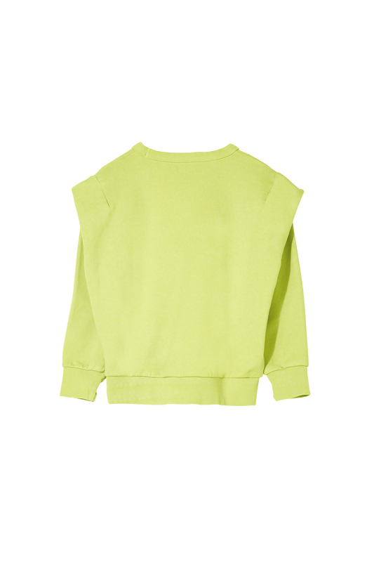 CARLY Lime - Rounded Effect Sweater