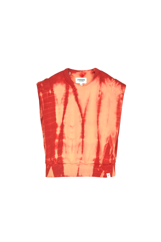 CAROL Coral Tie & Dye - Rounded Effect Sweater