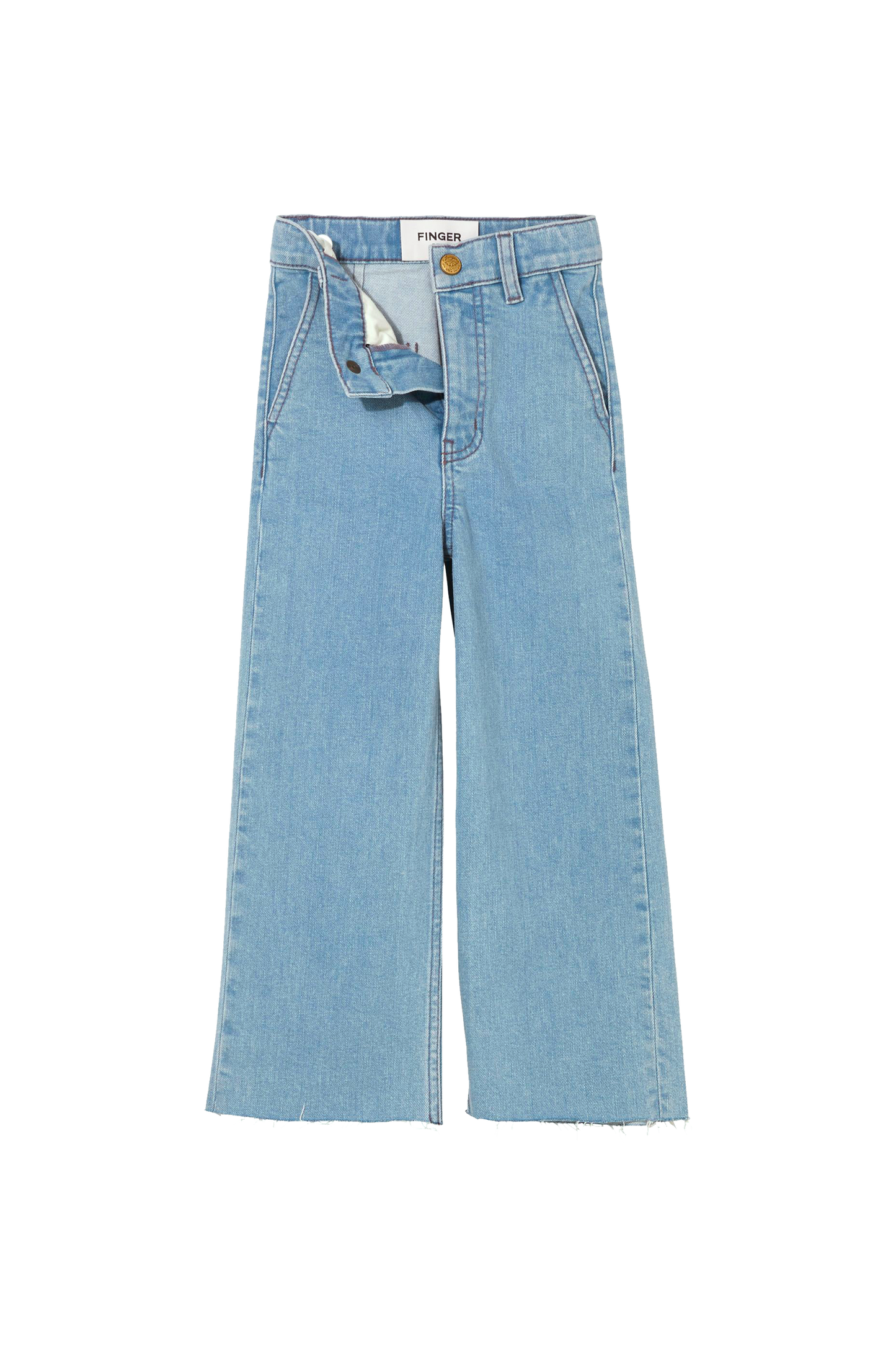 CHARLIE Bleached Blue - Loose Fit Cropped Jeans | Women