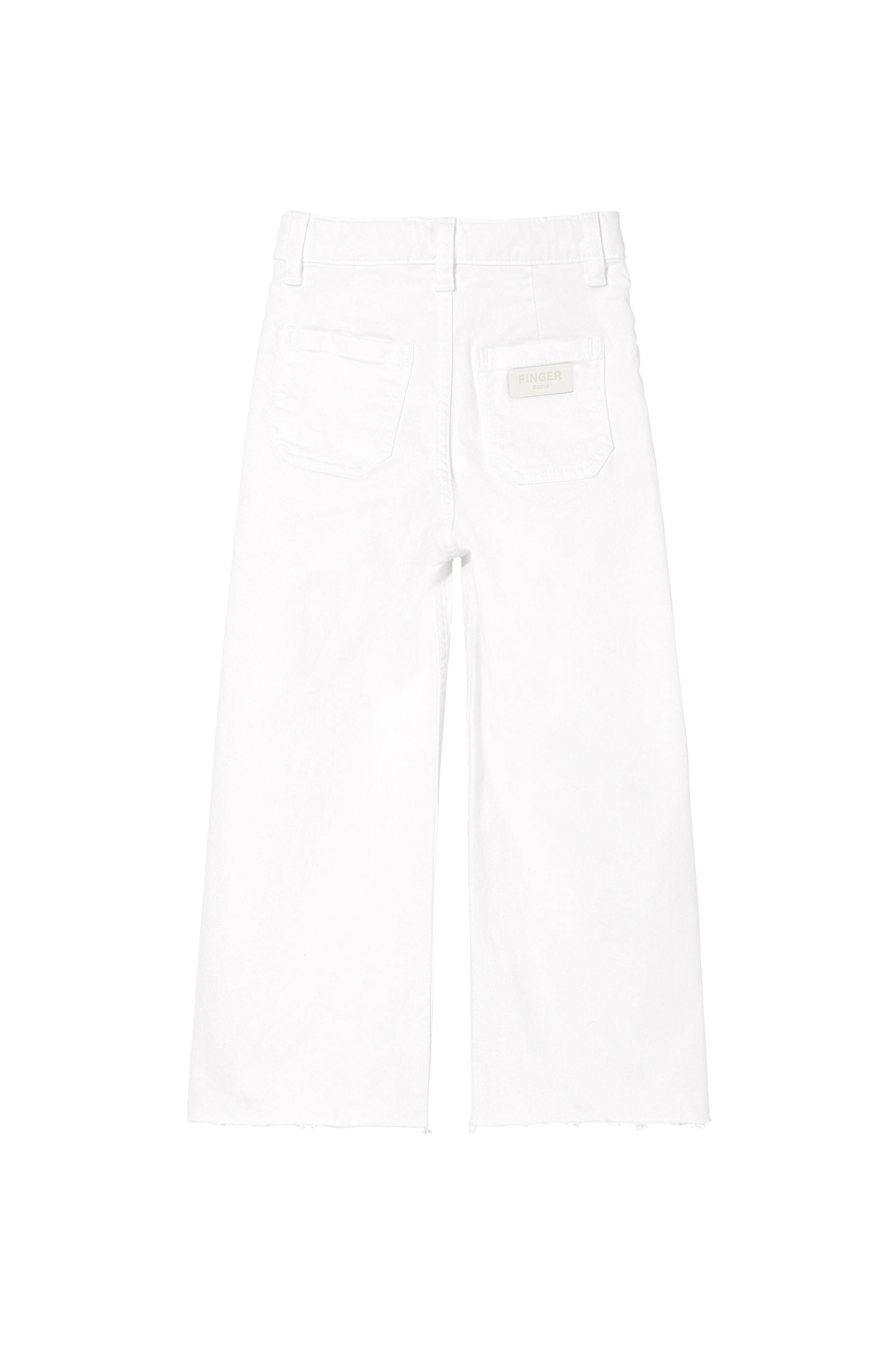 CHARLIE White - Loose Fit Cropped Jeans