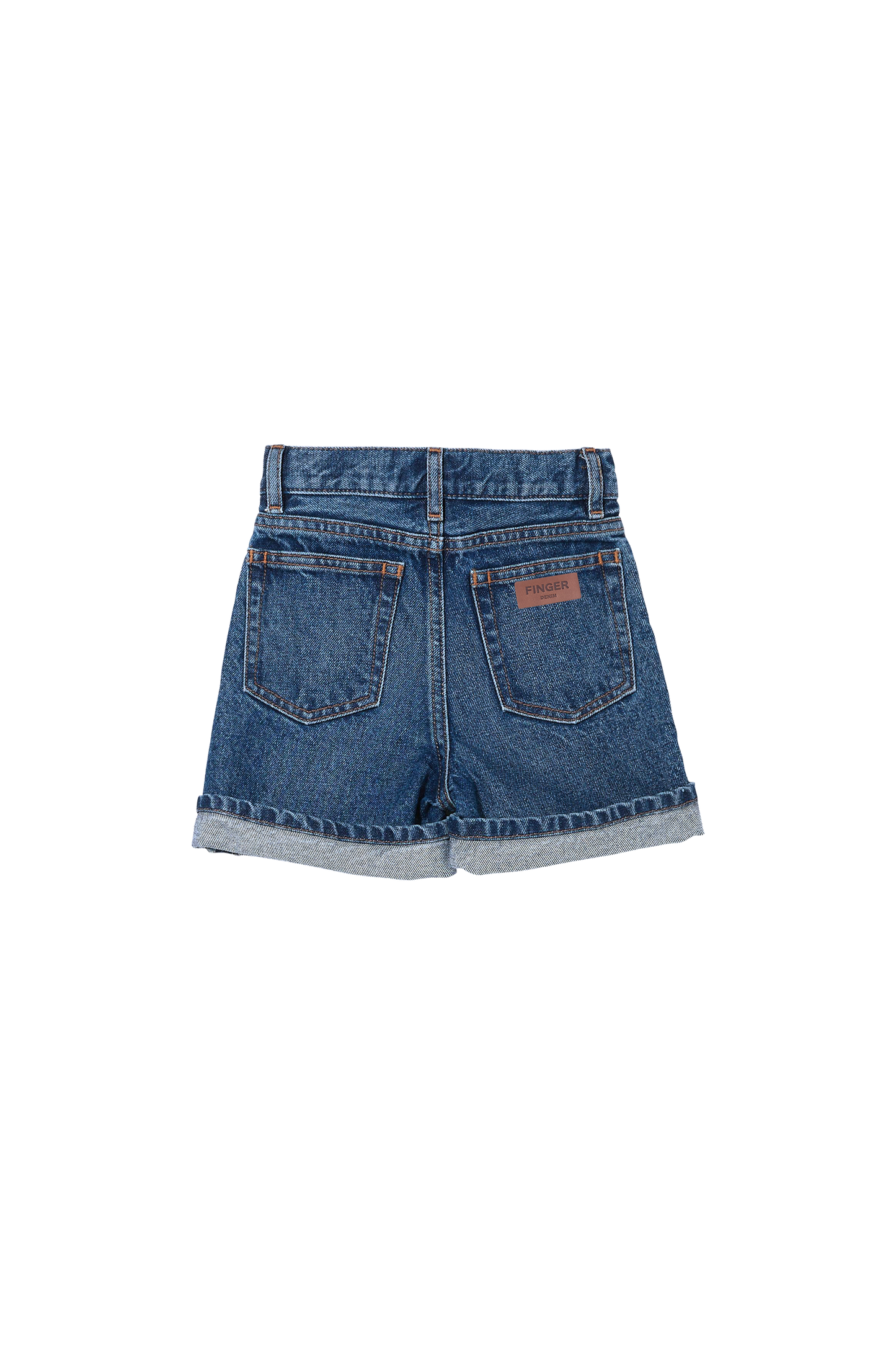 CHERRYL Medium Blue - High Waist 5-Pocket Shorts | Women