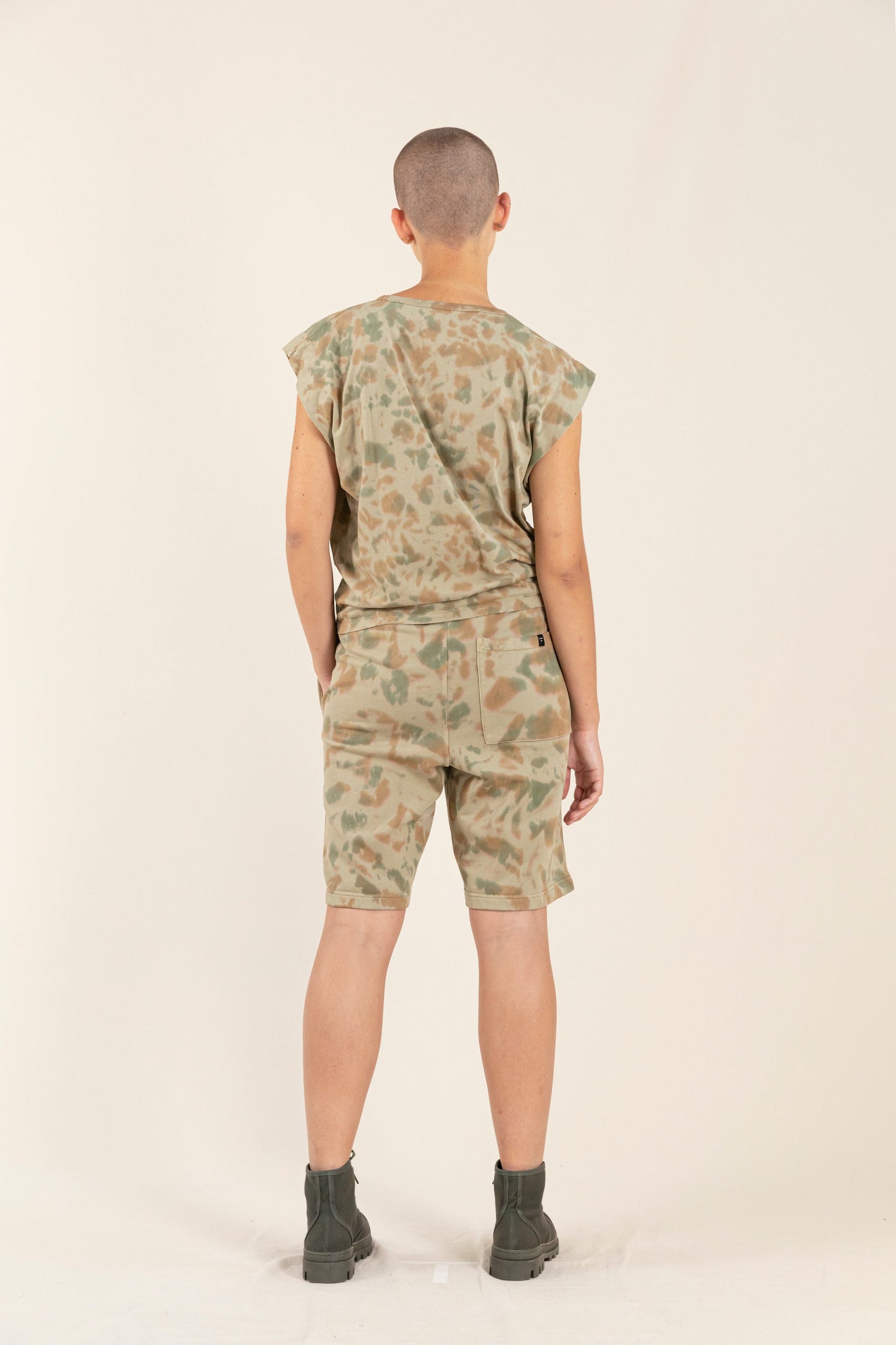 DUNK Khaki Tie & Dye - Bermuda Shorts | Women