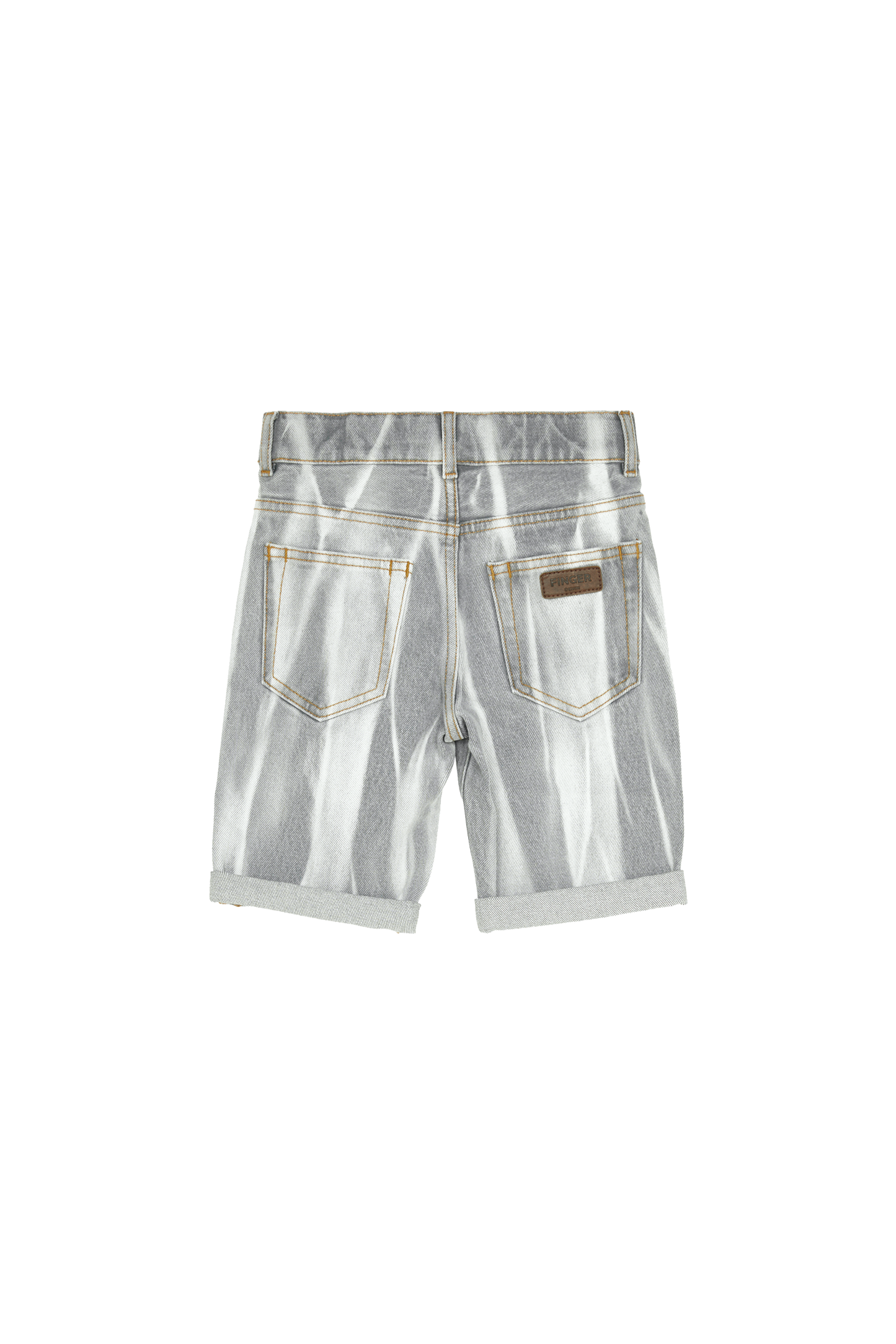 EDMOND Light Grey Tie & Dye - 5-Pocket Comfort Fit Shorts