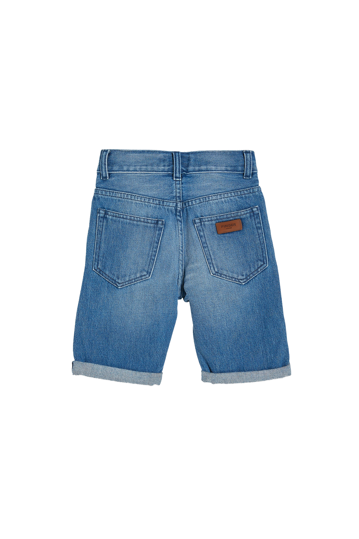 EDMOND Medium Blue - 5-Pocket Comfort Fit Shorts