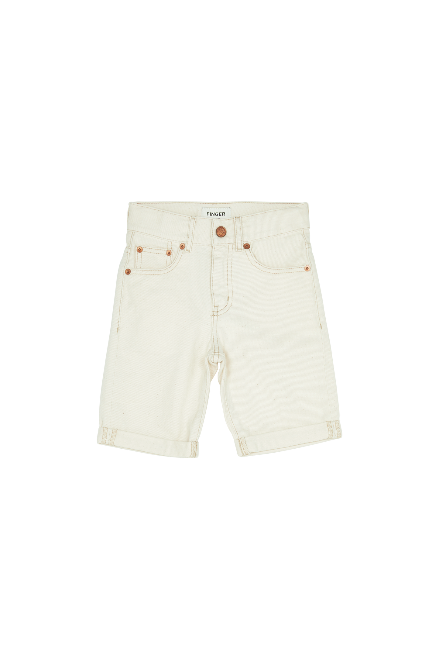 EDMOND Raw Ecru - 5-Pocket Comfort Fit Shorts