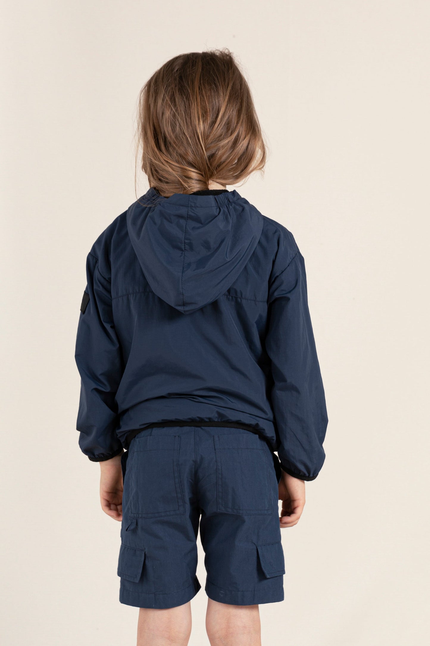 ELLY Navy S - Hooded Pullover Jacket
