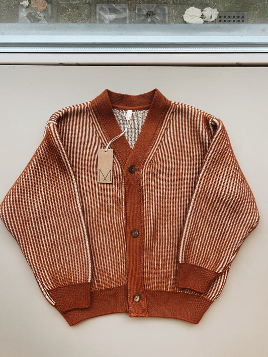 Copper Stripe Knit Cardigan Knitwear MonKind 