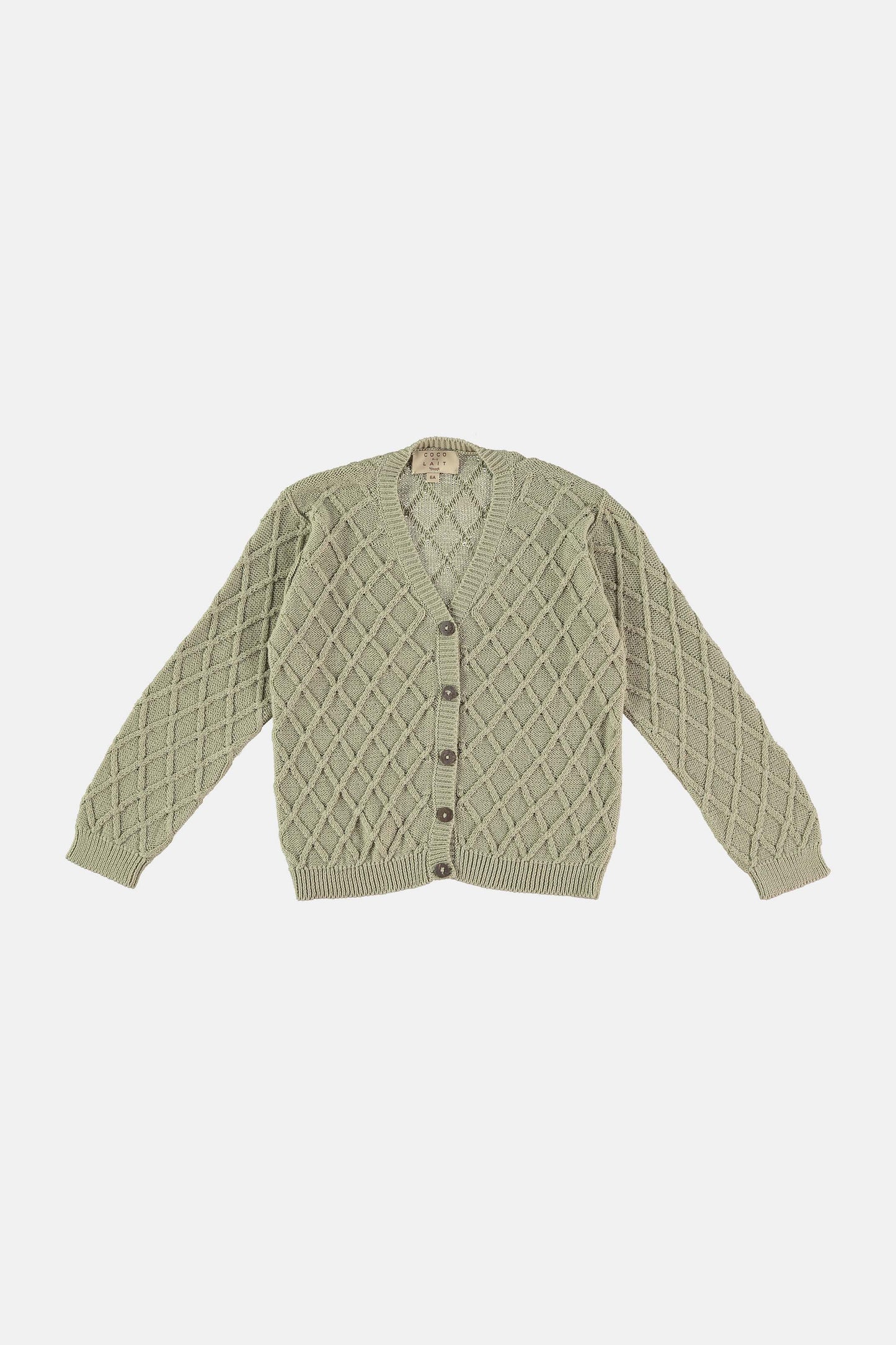 Green aven knitted cardigan Outwear Coco au lait 