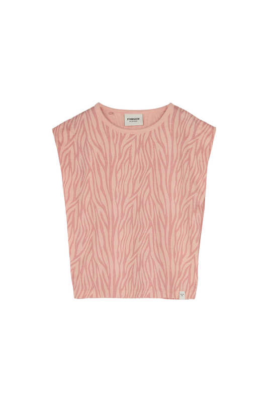 HALEY Mellow Rose Zebra - Sleeveless T-shirt