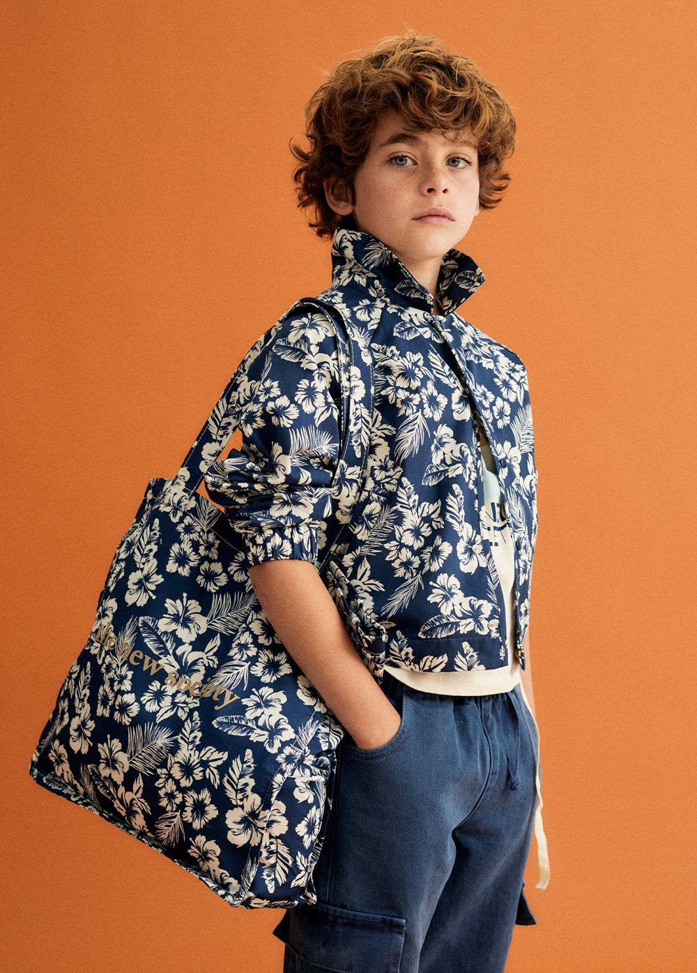 Hibiscus Boy Overshirt Print Outerwear The New Society 