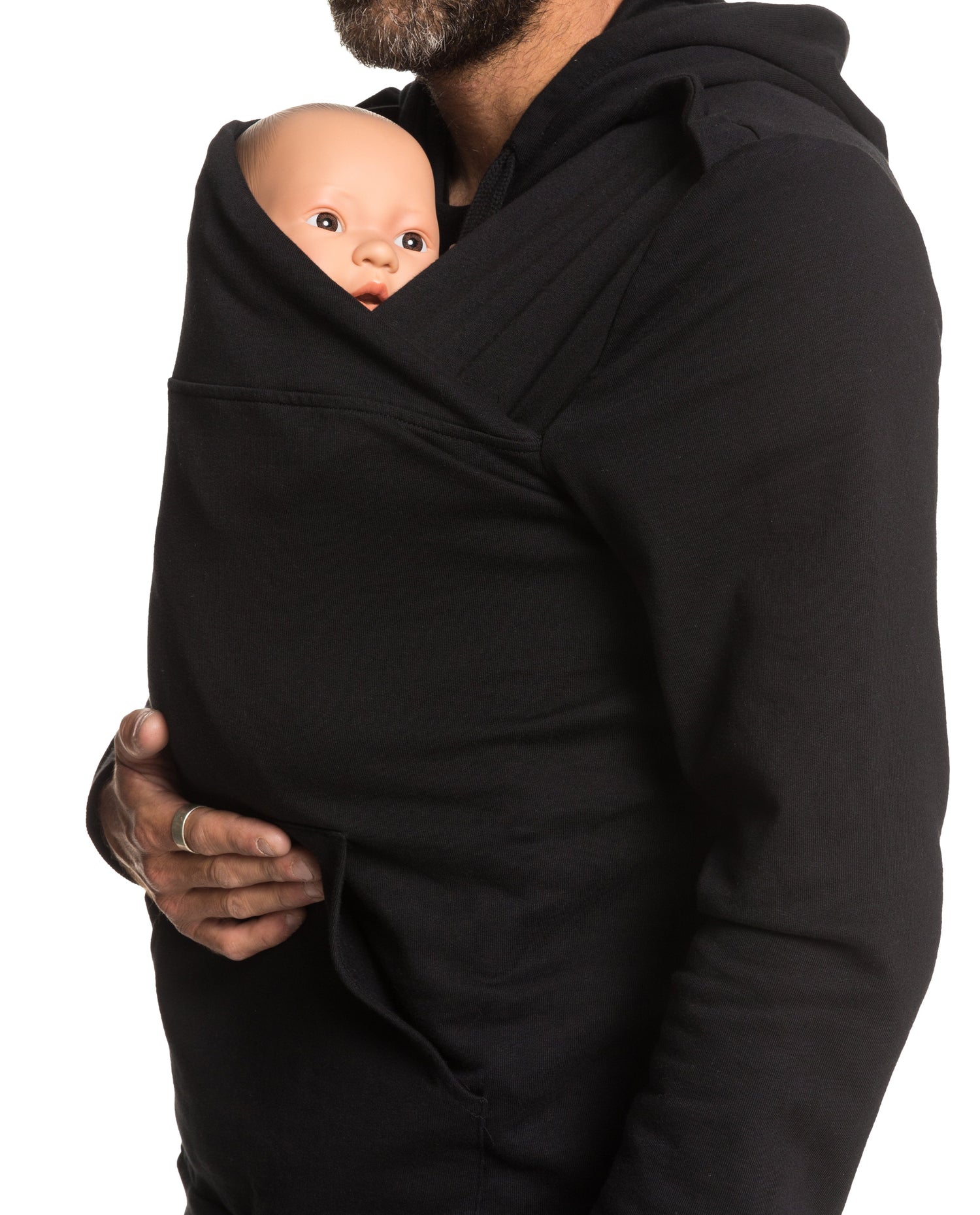 Baby carrier sweatshirt | Daddy Plays | Black Carriers Mama Hangs 