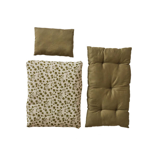 Iro Doll Bedding With Mattress - Olive Accessories - MINI OYOY 