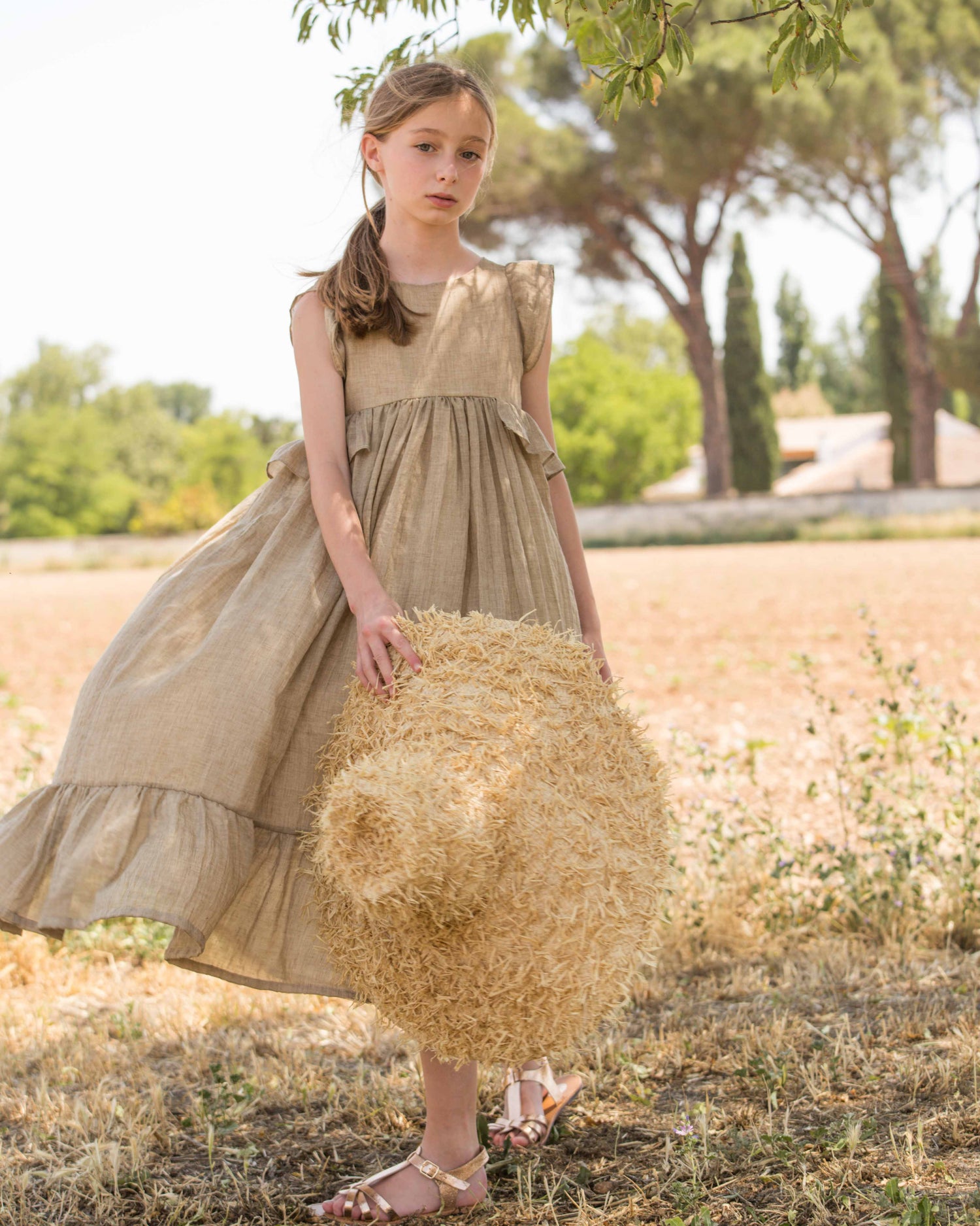 Kanon Long Dress Toffee Dresses Cosmosophie 