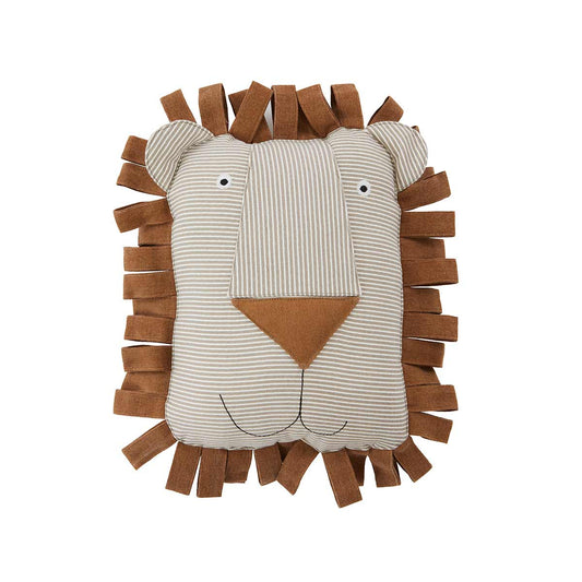 Lobo Lion Denim Cushion - Caramel Soft Toys OYOY 