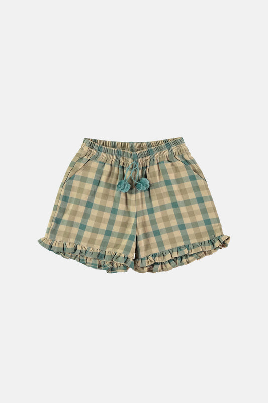 Moss agate woven girls shorts Shorts Coco au lait 