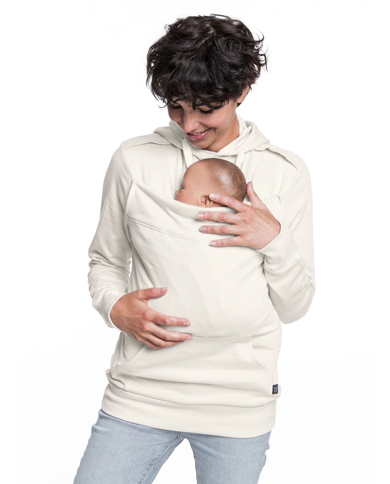 Baby carrier sweatshirt | Mama Plays | Ecru Carriers Mama Hangs 