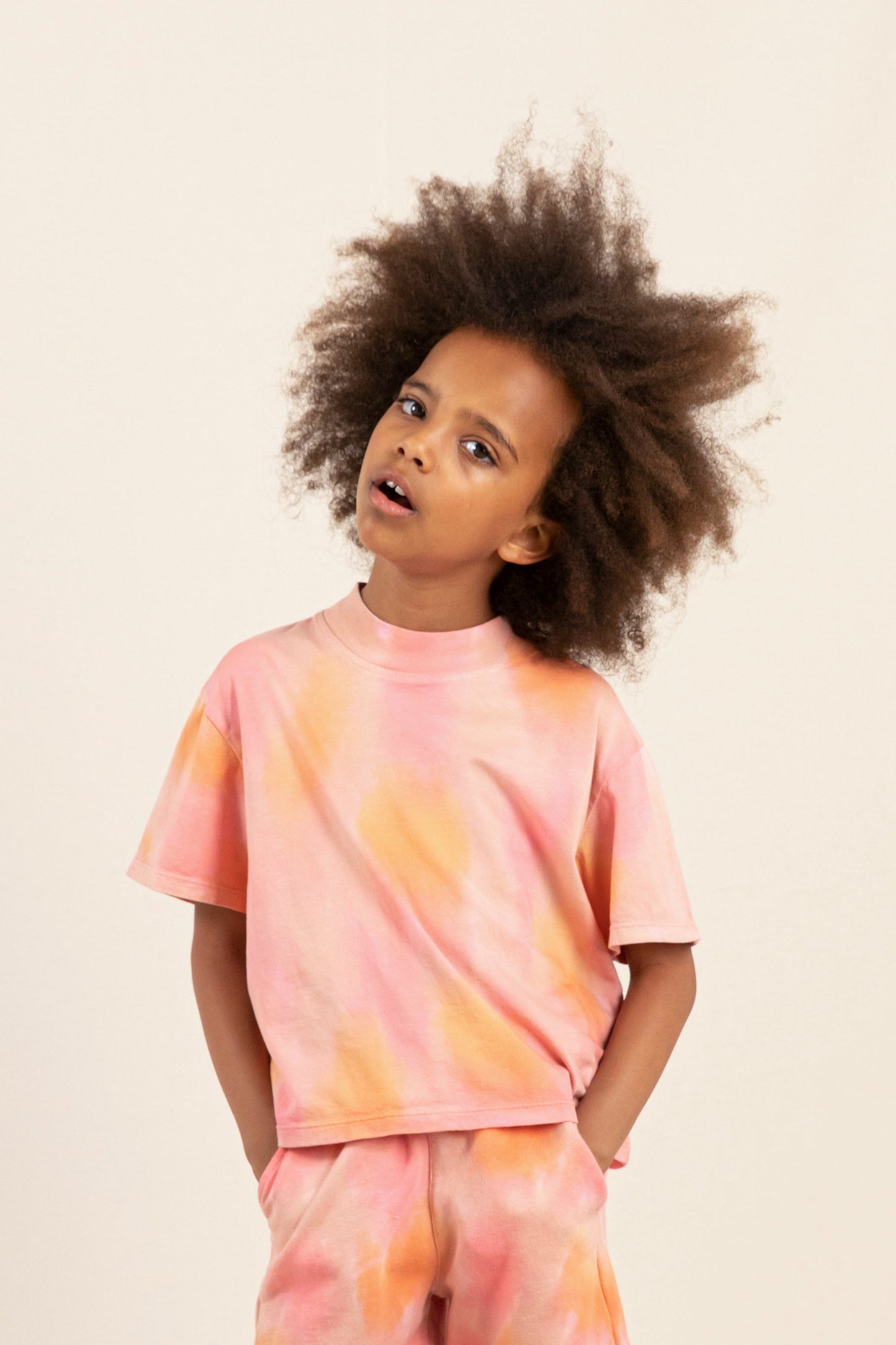 NADIA Rainbow Tie & Dye - Fitted T-Shirt