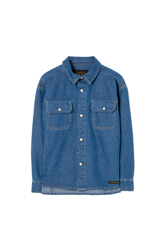 NEW DUSK Blue Denim - Long Sleeve Shirt