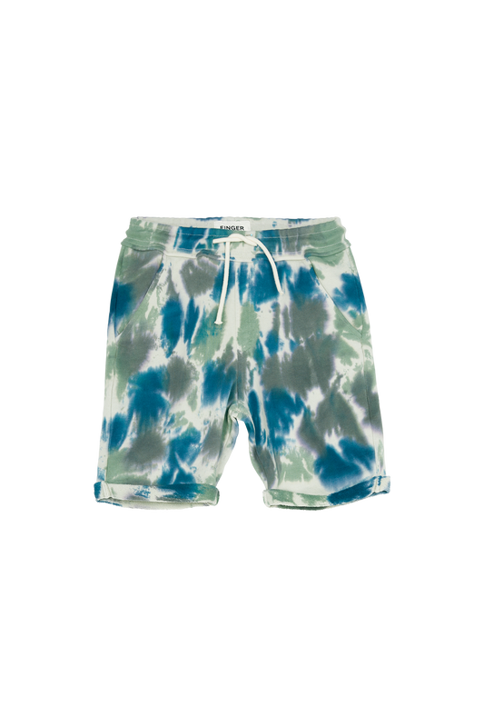 NEW GROUNDED True Blue Tie & Dye - Bermuda Shorts