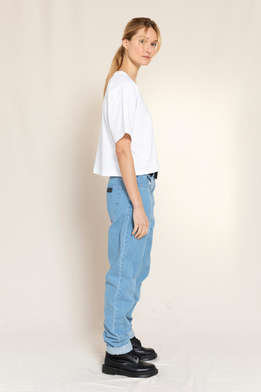 OLLIBIS Bleached Blue - 5-Pocket Tapered Fit Jeans