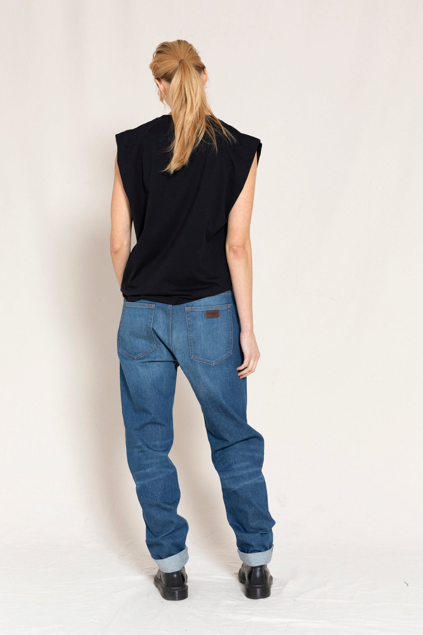 OLLIBIS Blue Denim - 5-Pocket Tapered Fit Jeans