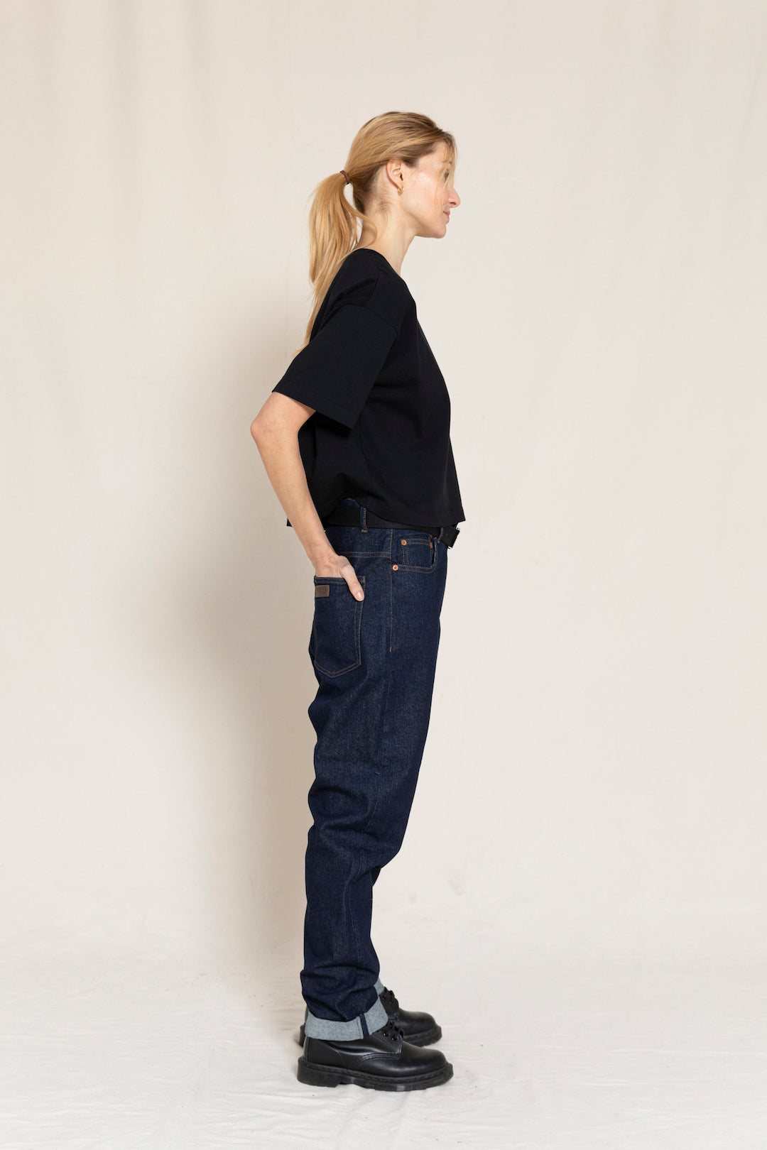 OLLIBIS Raw Denim Blue - 5-Pocket Tapered Fit Jeans