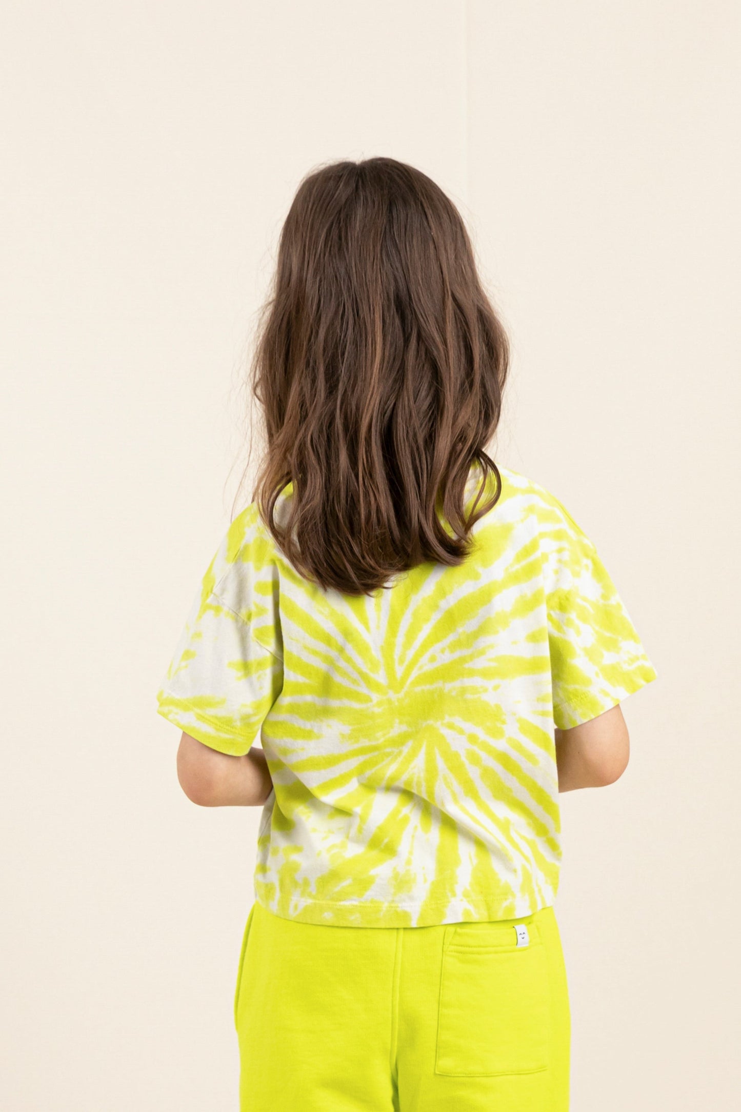 QUEEN Fluo Lime Tie & Dye - Short Sleeve T-shirt | Women
