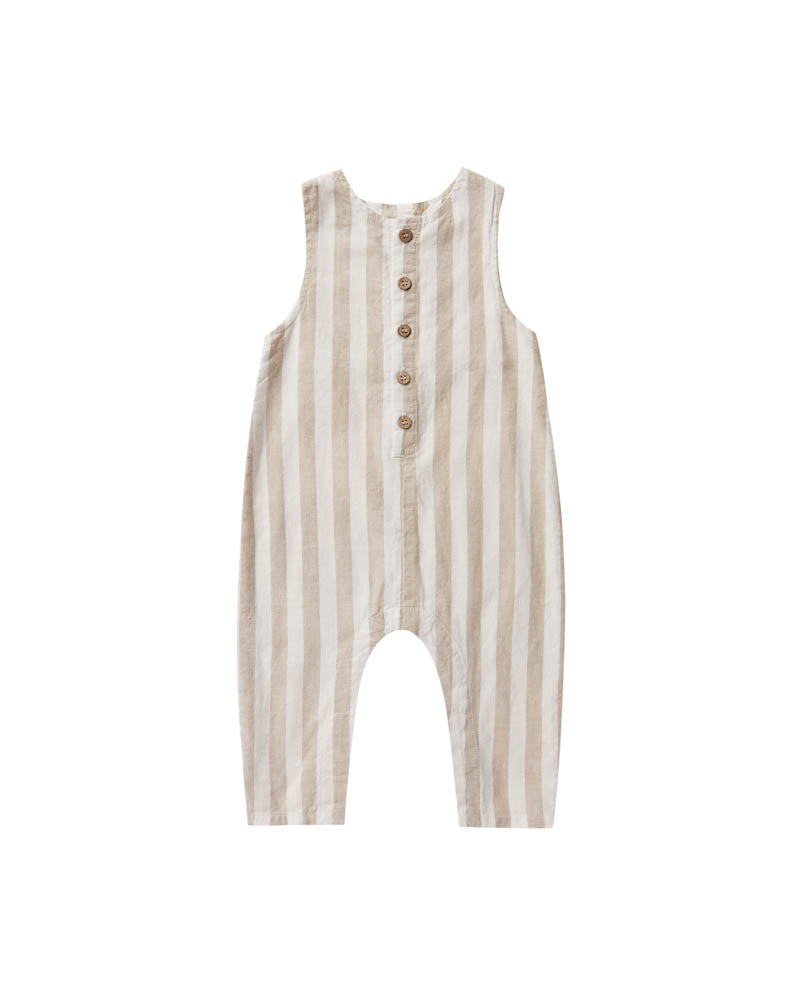 button jumpsuit grey stripe Jumpsuits / Overalls Neo Family 