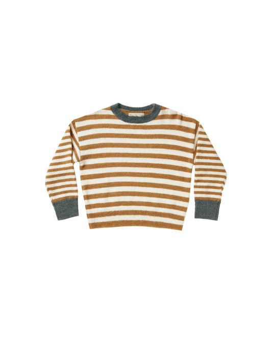 Aspen Sweater Caramel Stripe Knitwear Neo Family 