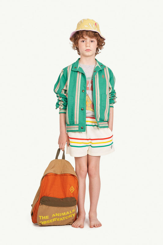 Tiger Jacket green Stripes Outerwear The Animals Observatory 