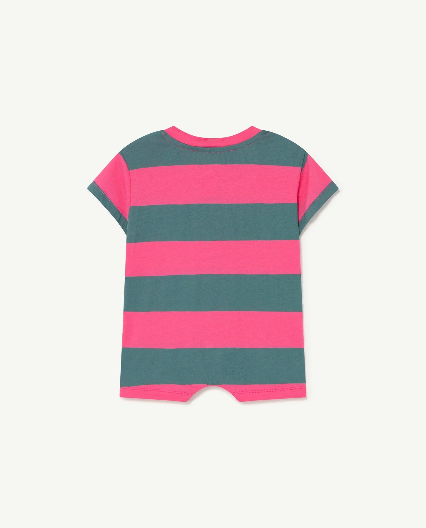 Rabbit jumpsuit Pink Stripes Baby Grows The Animals Observatory 