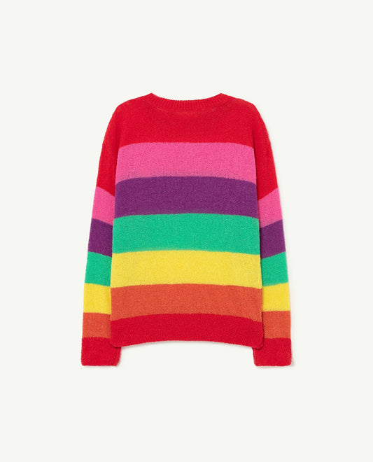 Bull kids sweater red logo Knitwear The Animals Observatory 