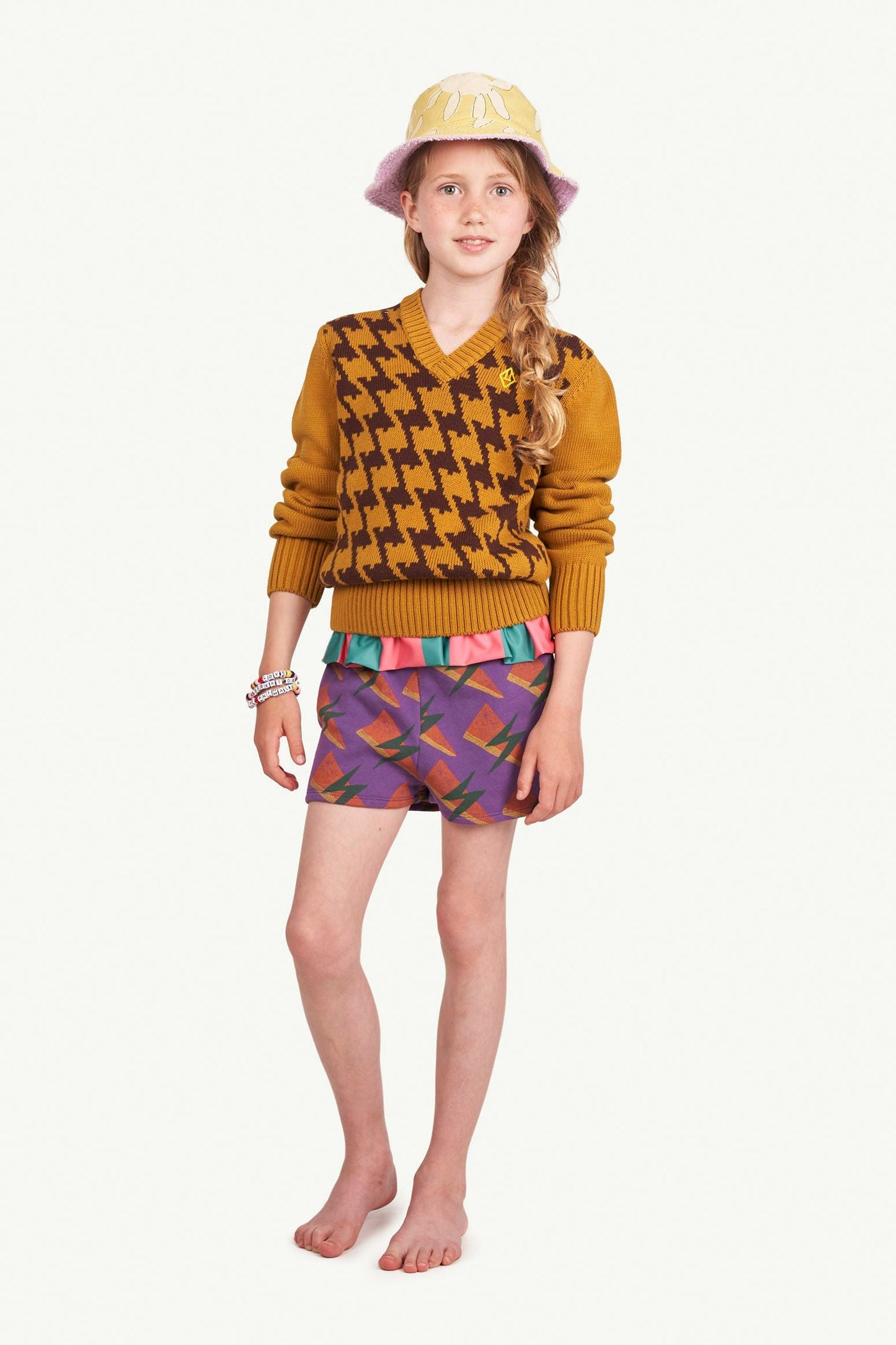 Toucan sweater Mustard Knitwear The Animals Observatory 